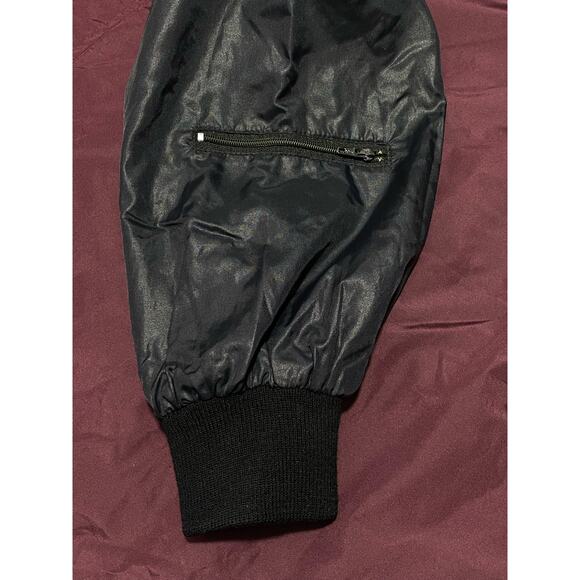 VTG 1980s BLK IZOD Club Cherry Hills Club Windbreaker Jacket Zip Up Hooded Sz XL - Picture 8 of 12